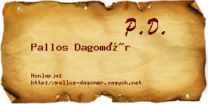 Pallos Dagomér névjegykártya